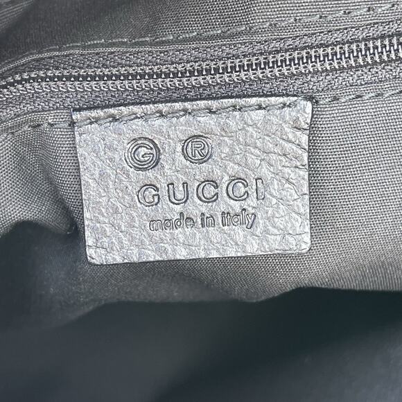 Gucci Red Monogram And Black Leather Shoulder Bag - Picture 12 of 14